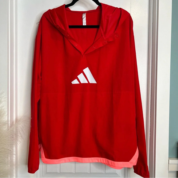 adidas Tops - Adidas Women’s Vivid Red BB Hoodie. Size XL.